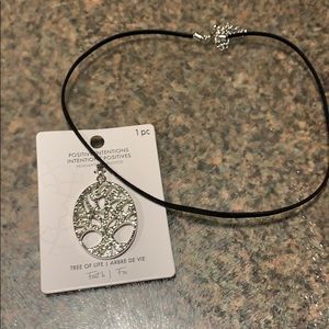 Tree of life w black suede cord